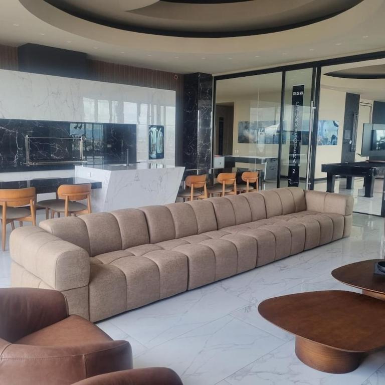 Balcon piso 17 - Escritorio - Piscina - Gym - One-Bedroom Apartment - 35