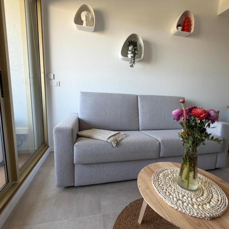2 pièces 4 personnes magnifique vue mer clim parking - Appartement 1 Chambre - 5