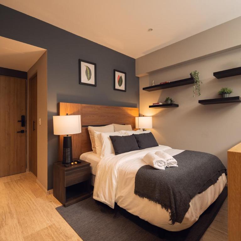 Loft elegante con balcón privado en Roma Norte - Apartamento de 1 dormitorio - 3