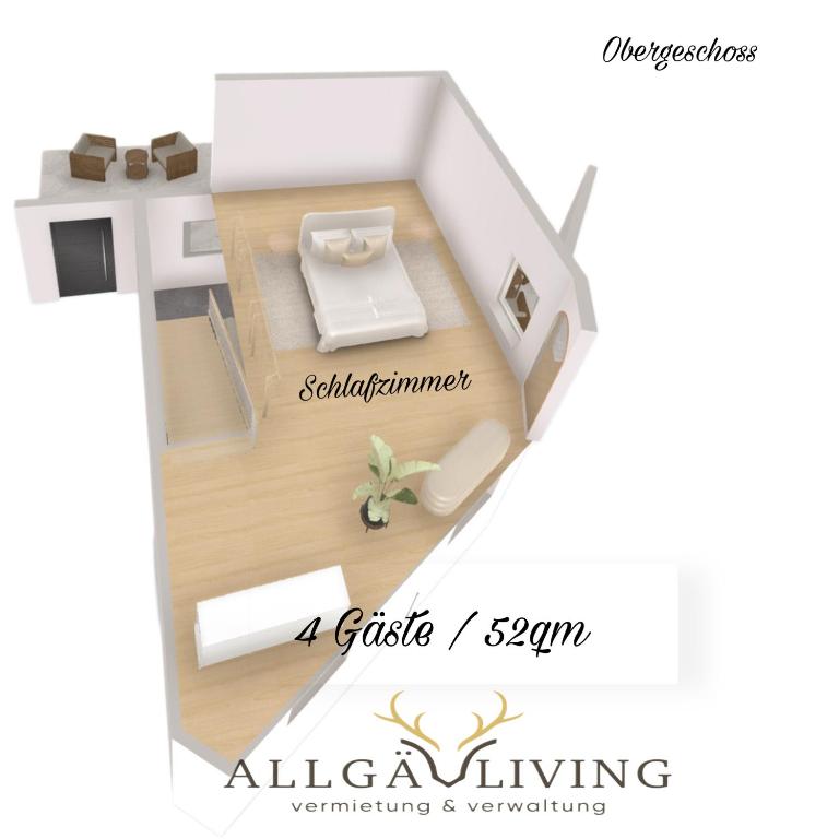 Allgäu Living I Maisonette Stüble Ferienwohnung - Immenstadt im Allgäu - Parkplatz & Terrasse - Apartment mit 1 Schlafzimmer - 20