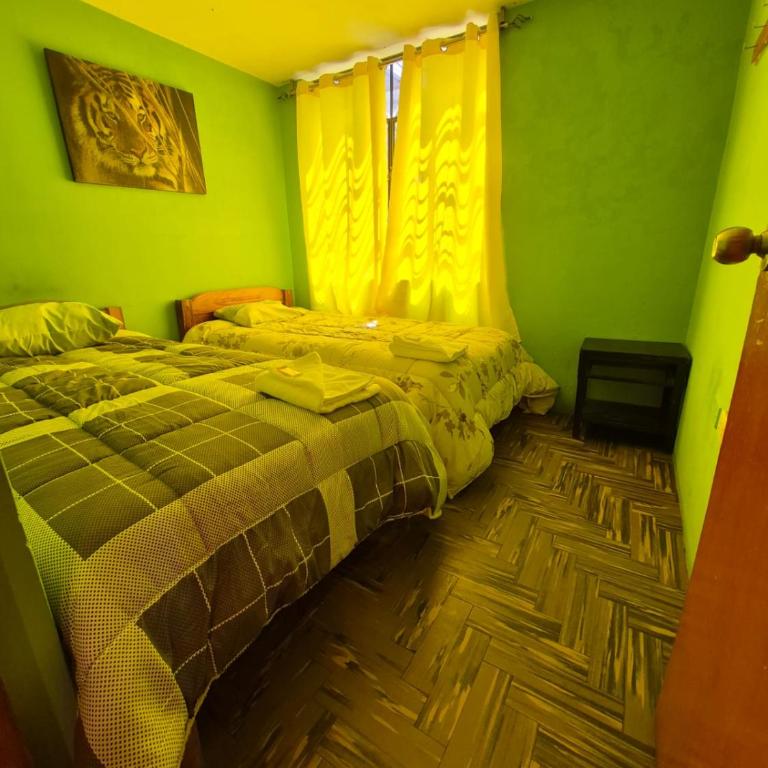 Hotel Cruz del Condor sky terrace - Plaza de armas Cabanaconde - Habitación Doble - 2 camas - 3