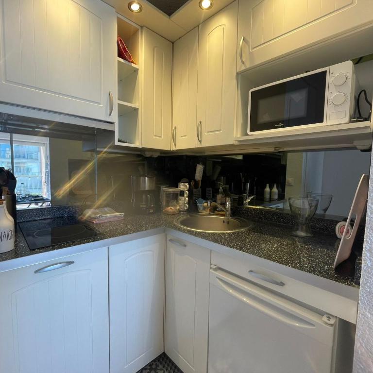 Studio - Bellevue agréable toutes saison 4 couchages - climatisation - parking privé - piscine sur mer - vue magnifique et rare - situation optimum - les argonautes - Ile des pêcheurs - Cap d'Agde - One-Bedroom Apartment - 26