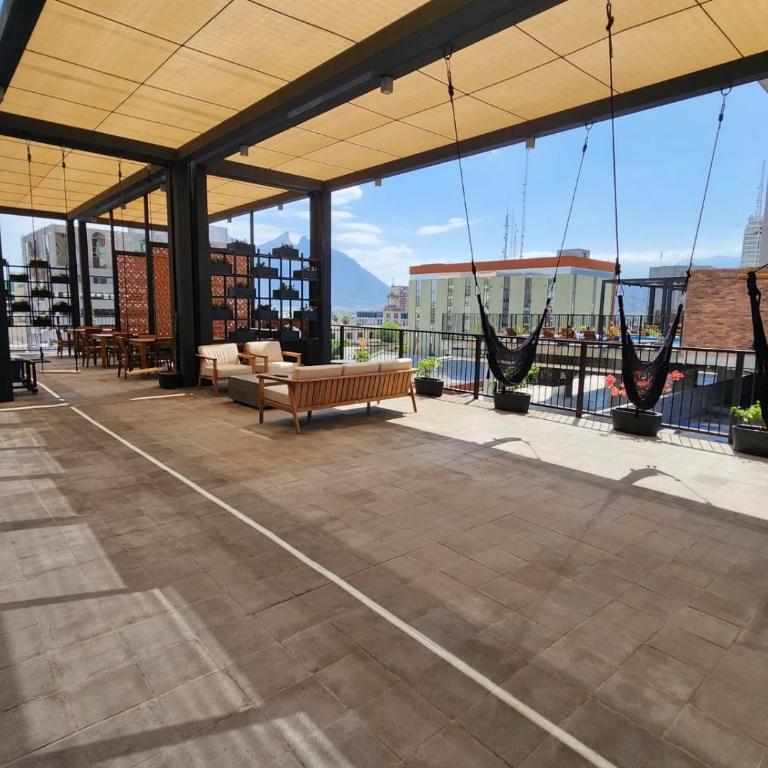 Loft Vistas Panoramicas, Alberca, Gimnasio, Centro de Monterrey - One-Bedroom Apartment - 12