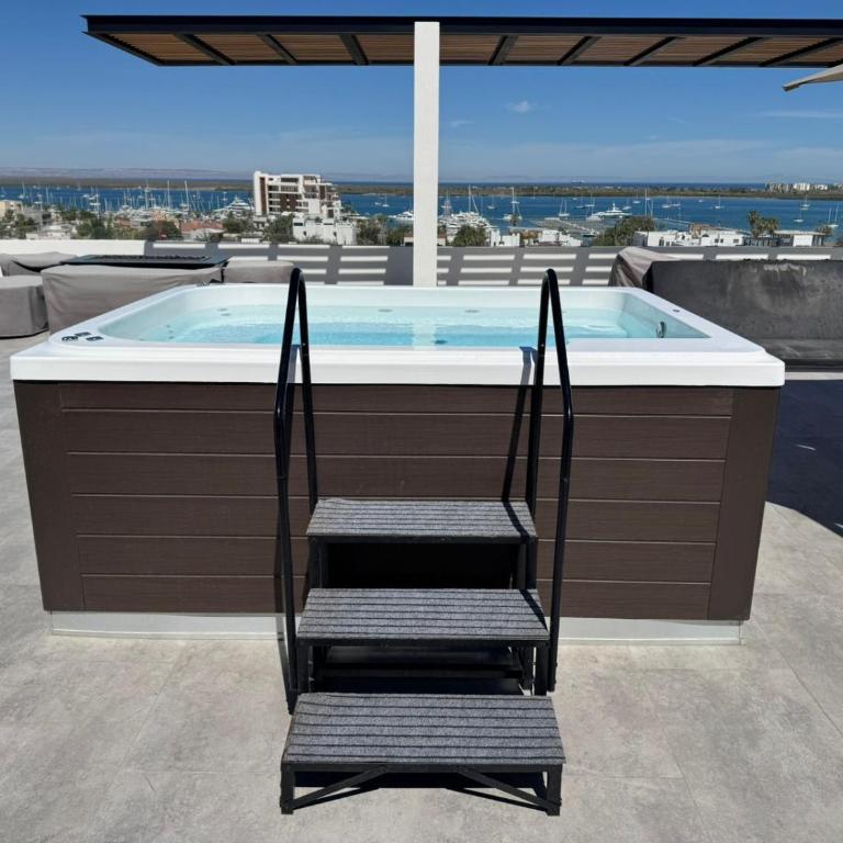 Brisamar La Paz- Terraza Vista al Mar - Cerca del Malecon - Two-Bedroom Apartment - 4