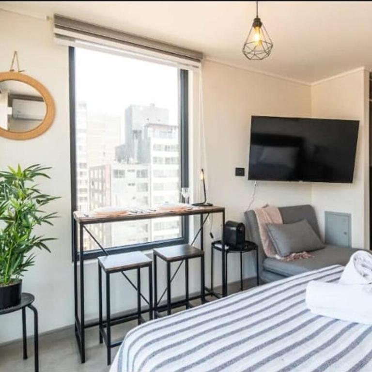 Apartment in Ñuñoa, Irarrázabal Metro Station,Wi-Fi Parking - One-Bedroom Apartment - 1