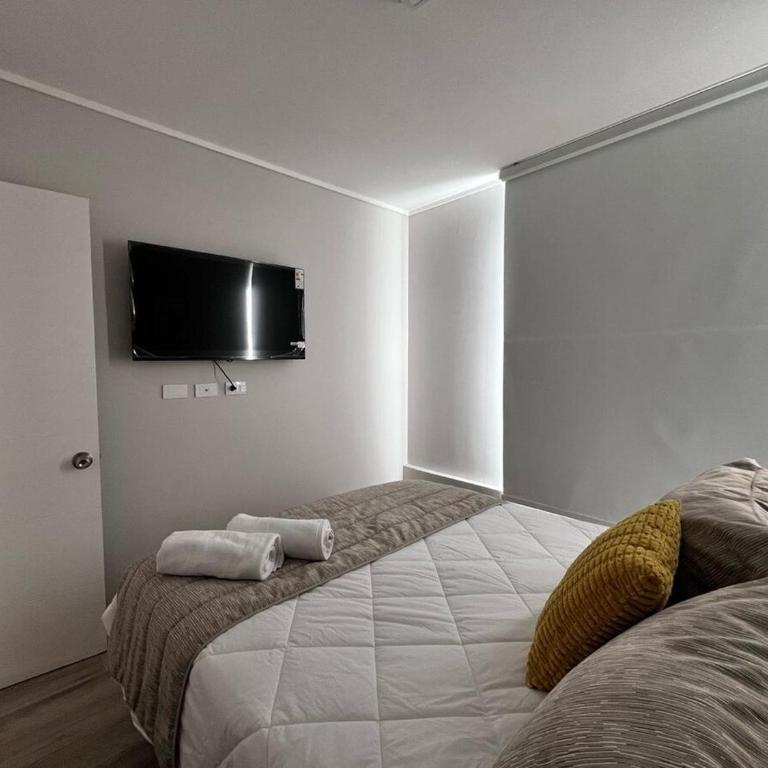 Cool Santiago para 4, Movistar Arena, Parque O'Higgins, Club Hipico & metro D111 - Two-Bedroom Apartment - 8