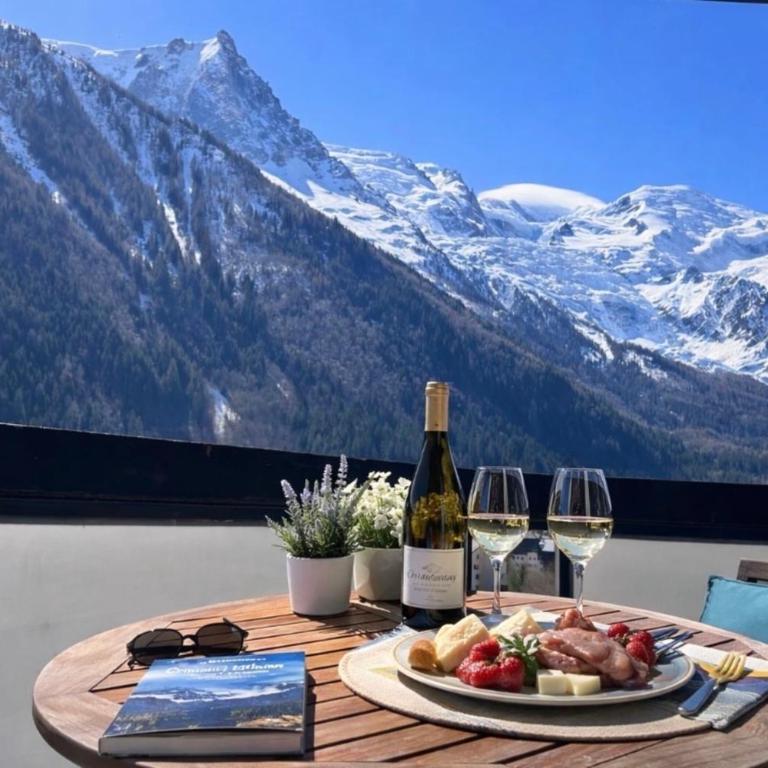 Studio center summer pool Mont-Blanc view - Estudio - 11
