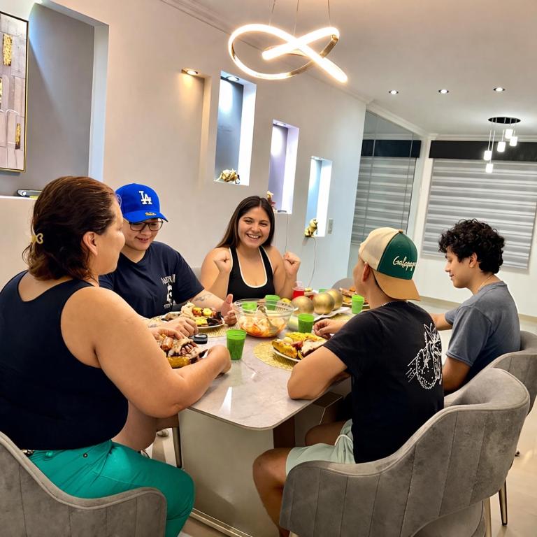 Casa con jacuzzi en La Aurora, Guayaquil, 3 habitaciones, ideal para familias, con sala, comedor y cocina equipada - Apartamento de 3 dormitorios - 65