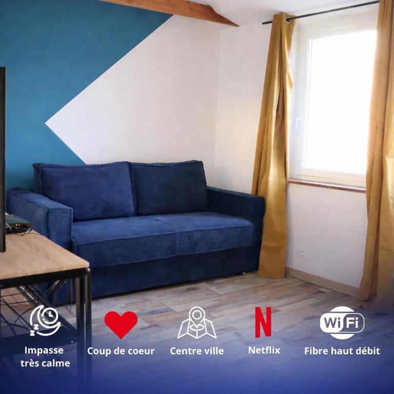 Le Havre de Paix, Centre-Ville, calme, tout équipé - Apartment mit 1 Schlafzimmer - 7