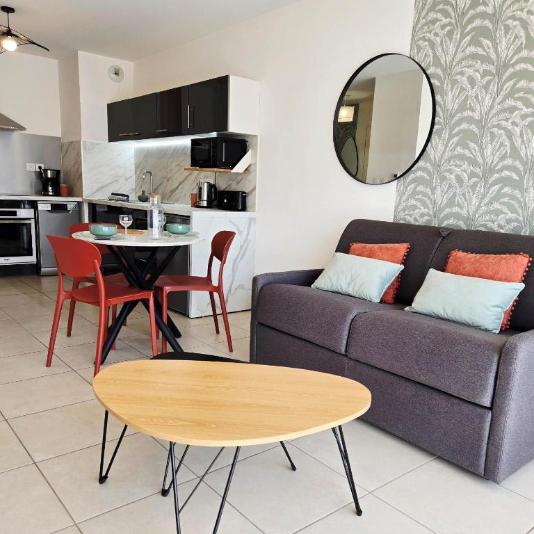 LE 84 - Entre ville et lac, au calme - terrasse - place de parking SEJOURAIXLESBAINS - Apartment mit 1 Schlafzimmer - 17