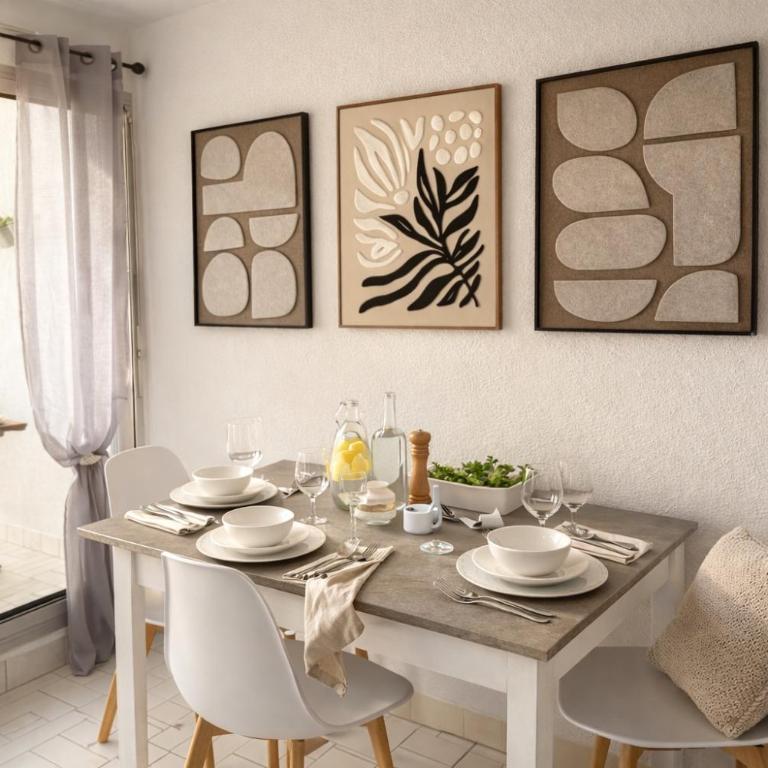 T2 100m plage vue dégagée parking privé 4per - Appartement 1 Chambre - 1