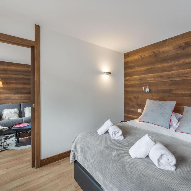 Appartement rénové 4 pers à 100m des pistes avec balcon et parking - Appartamento con 1 Camera da Letto - 9