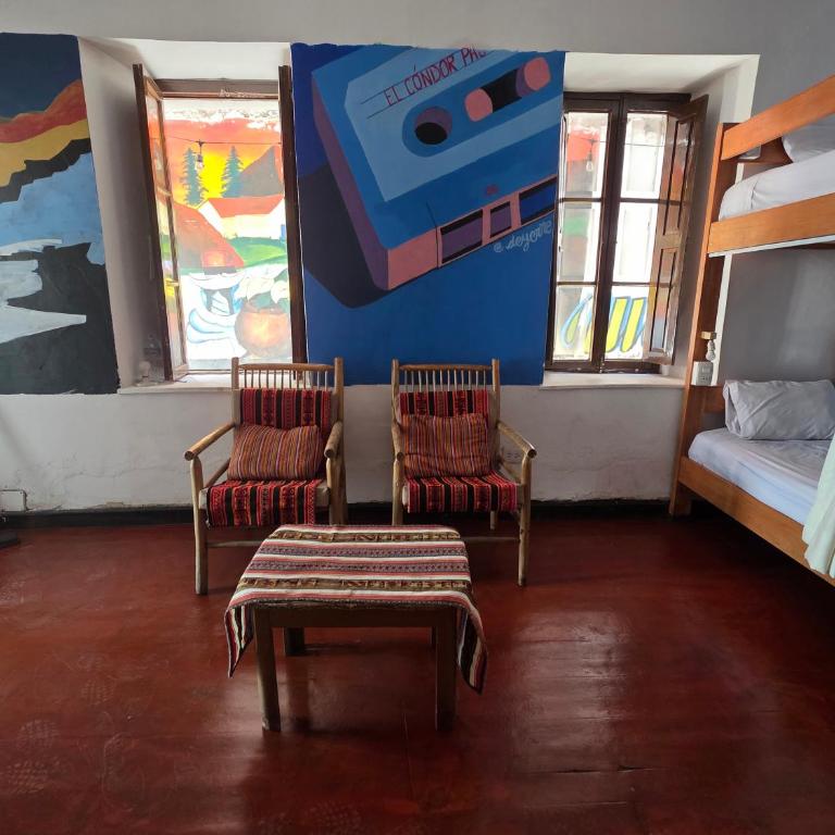 Hostel MALLKU - Cama en habitación compartida mixta de 6 camas - 3