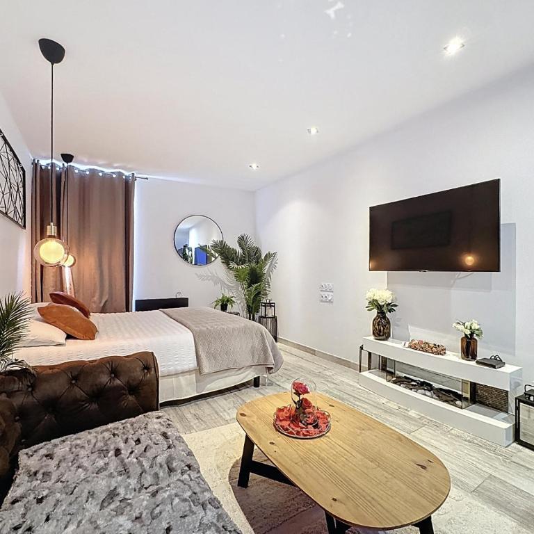 La Suite d'Ysis - Jacuzzi - Saint-Etienne - Apartment mit 1 Schlafzimmer - 3