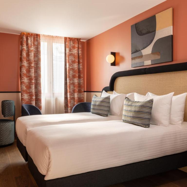 Hôtel le 6 Tiquetonne - Chambre Lits Jumeaux Supérieure - Vue sur Ville - 17