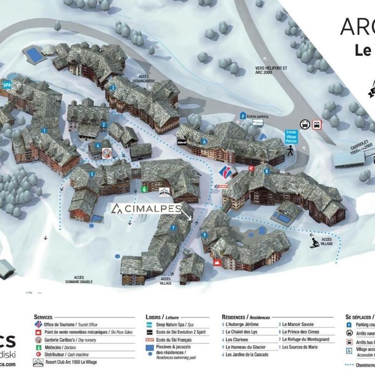 Appartement cosy skis aux pieds avec piscine et jacuzzi, Arc 1950 - FR-1-686-42 - Appartement - 12