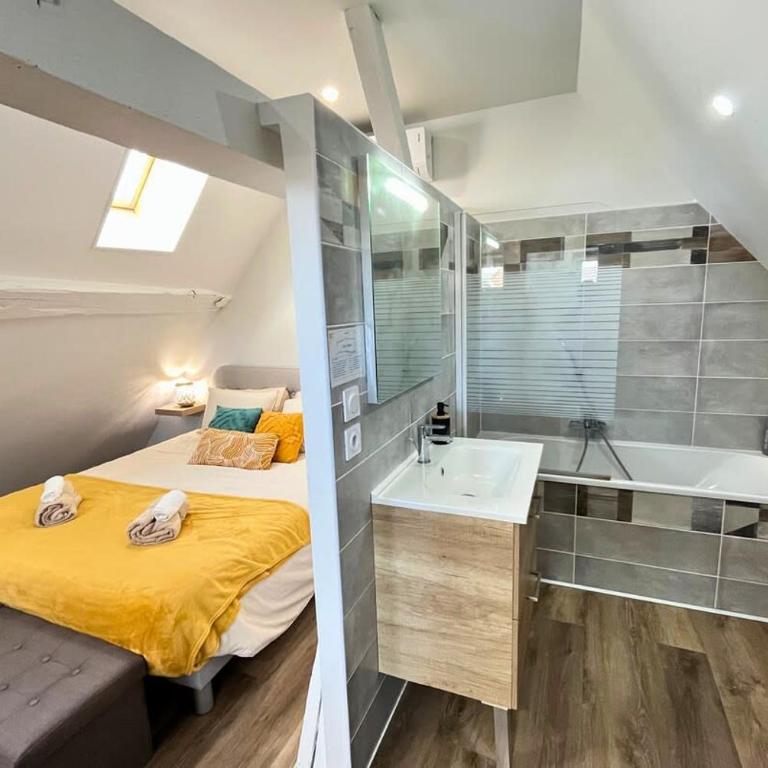 Chez Soline - Duplex climatisé avec parking privé - Standard Apartment mit 2 Schlafzimmern - 5