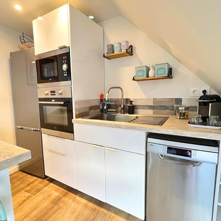 Chez Soline - Duplex climatisé avec parking privé - Standard Apartment mit 2 Schlafzimmern - 4