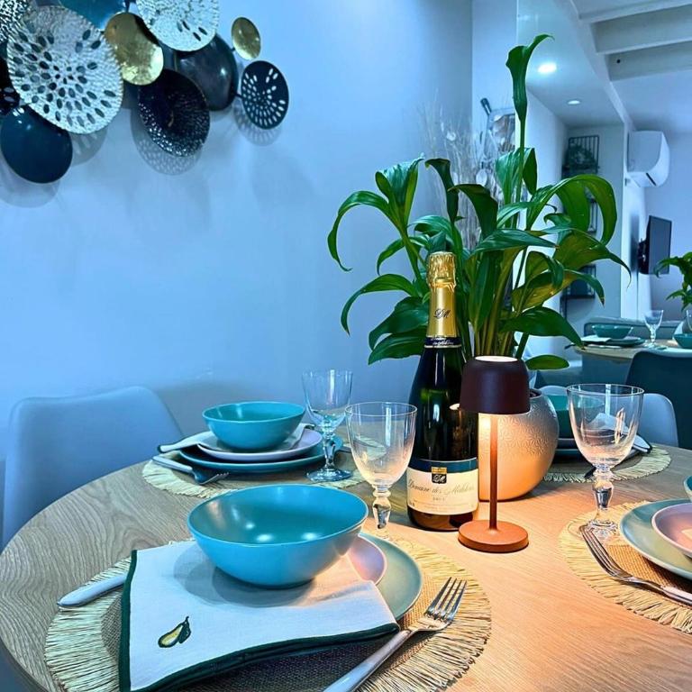 Chez Soline - Duplex climatisé avec parking privé - Standard Apartment mit 2 Schlafzimmern - 10