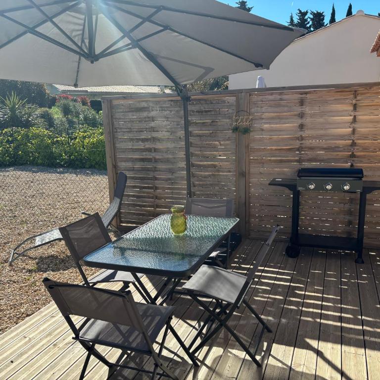 la pause detente, villa climatisée avec jardin et parking privés, à 5 mn de la mer, au calme - Casa con 1 dormitorio - 1