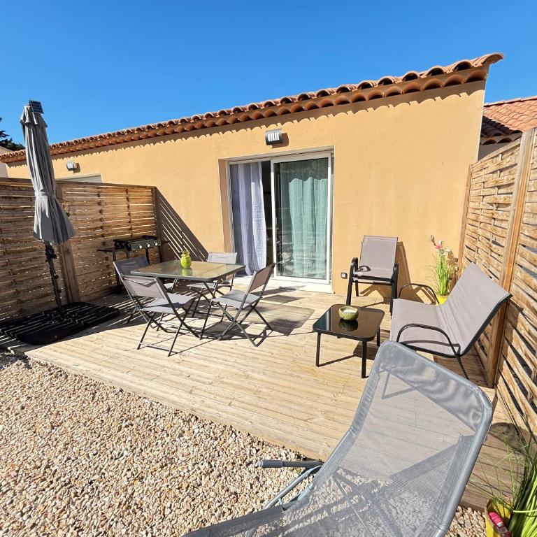 la pause soleil, villa climatisée, avec jardin et parkings privés, à 5 mn de la mer, au calme - Casa con 1 dormitorio - 1