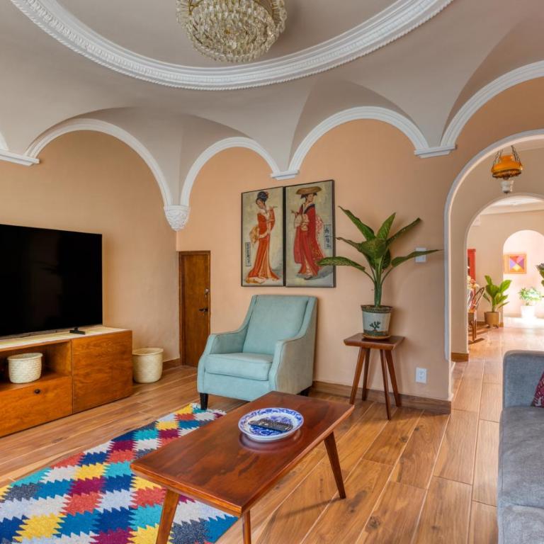 Classic 3BR Condesa House | Terrace-Tub-Patio-A/C - Maison 4 Chambres - 12