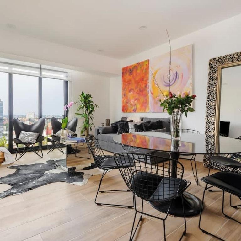 Stunning High-Rise Panoramic Apartment Polanco 3BD - Three-Bedroom Apartment - 1