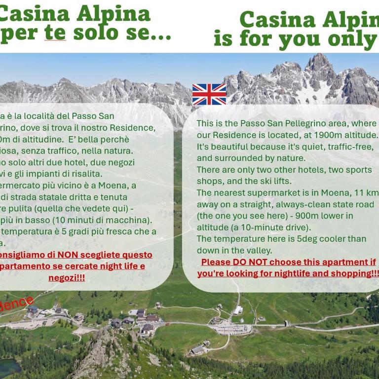 Casina Alpina trekking Passo S Pellegrino - Appartamento con 1 Camera da Letto - 4