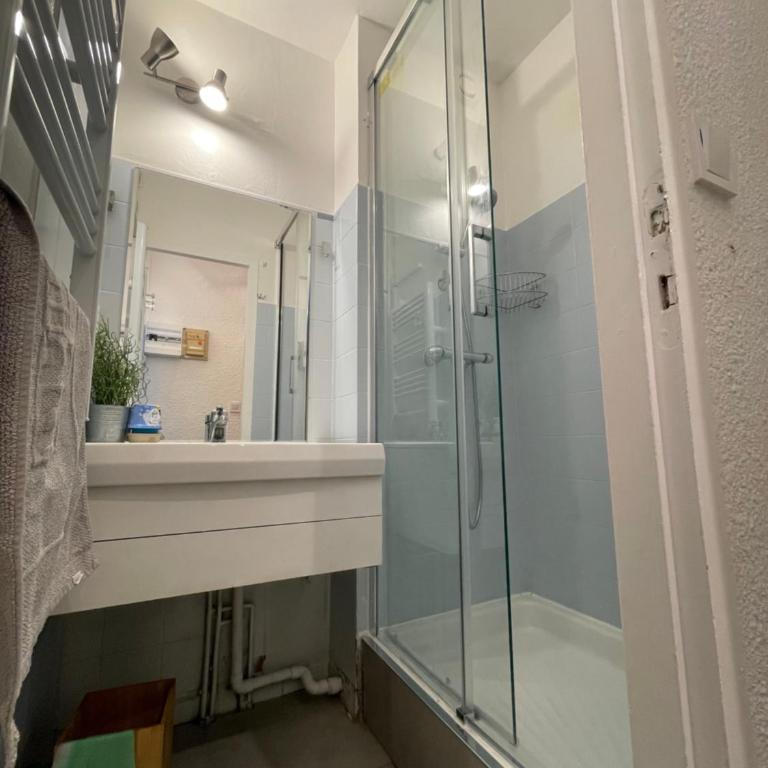 Studio - Les pieds dans l'eau agréable en toutes saisons 4 couchages - climatisation - parking privé - piscine sur mer - vue magnifique et rare - situation optimum - Les argonautes - Ile des pêcheurs - Cap d'Agde - One-Bedroom Apartment - 46
