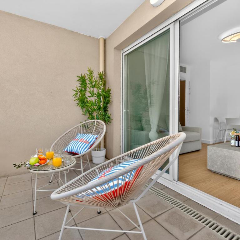 LE LORD - Somptueux 2 pièces-Parking privé- Frontière Monaco - Appartement 1 Chambre avec Balcon - 6