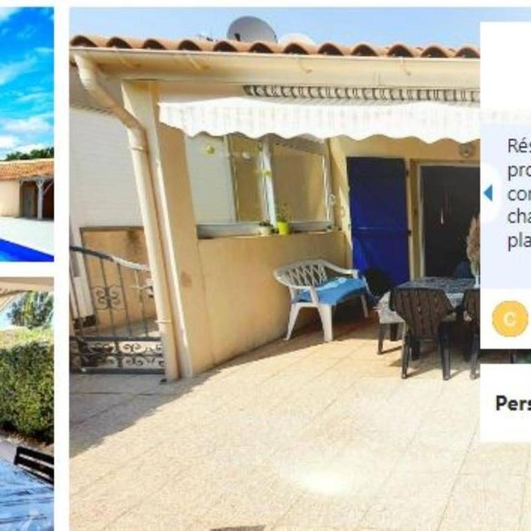 "Perle marines" maison sans vis à vis 200m plage 2 chambres climatisées Piscine dans la residence - Maison 2 Chambres - 17