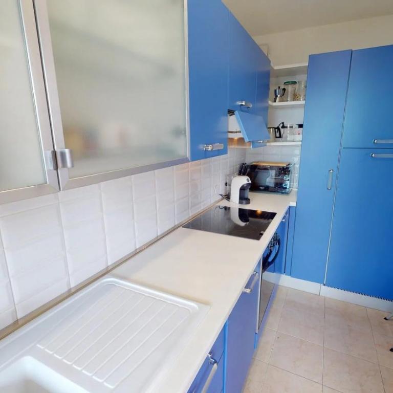 56C - Joli et spacieux studio avec grande terrasse vue mer et garage privé dans le sous-sol de la résidence - Apartment mit 1 Schlafzimmer - 3