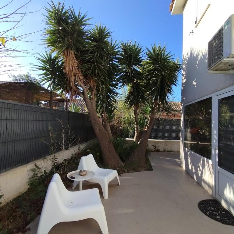 Les Palmiers, maison mitoyenne, quartier balnéaire, terrasses, clim - Haus mit 2 Schlafzimmern - 23