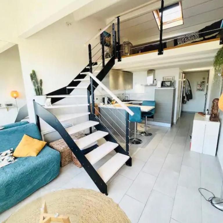 Charmant T2 mezzanine-vue mer-plage à 600m-parking - Appartement 2 Chambres - 8