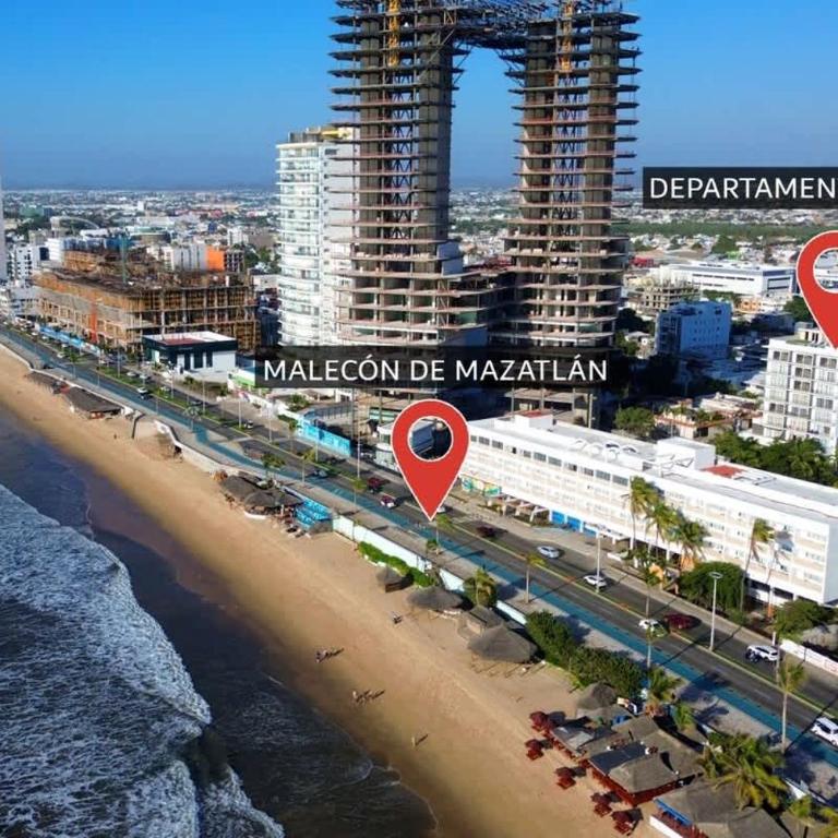 Acogedor depa a 1 cuadra de la playa con rooftop view - Apartment - 5