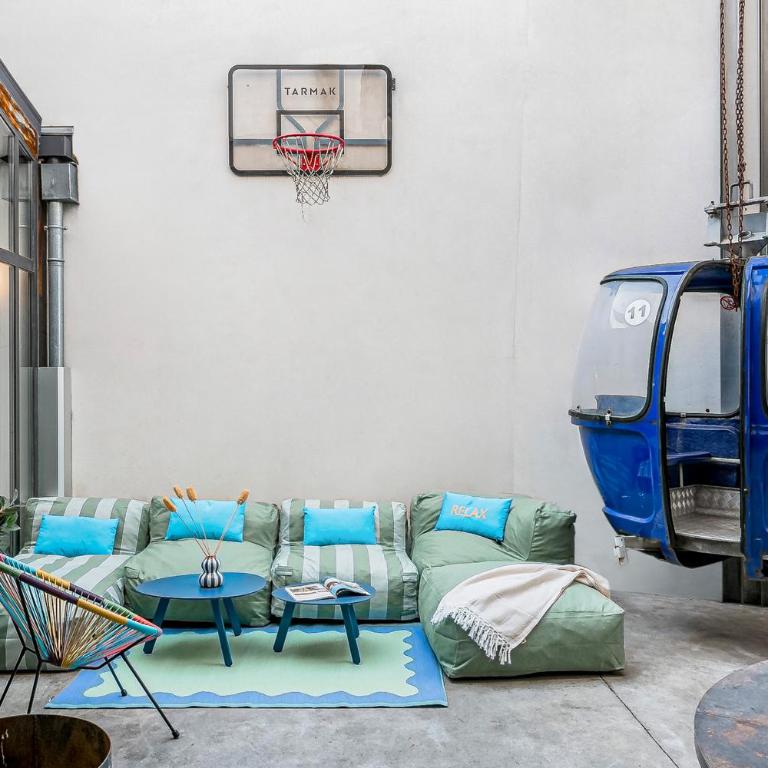 Le Télécabine Loft Premium 175m2 - Lyon Villeurbanne - Terrasse & Parking Privé - 4 Chambres 10 personnes - Loft - 3