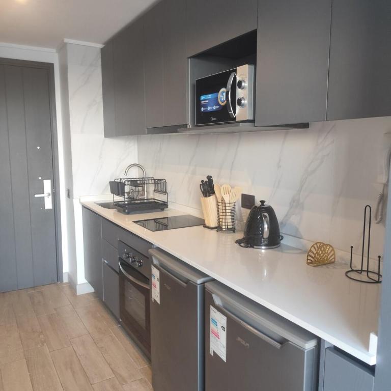 Apartamento Moderno Ideal Parejas Wi-Fi Rápido AC - One-Bedroom Apartment - 18