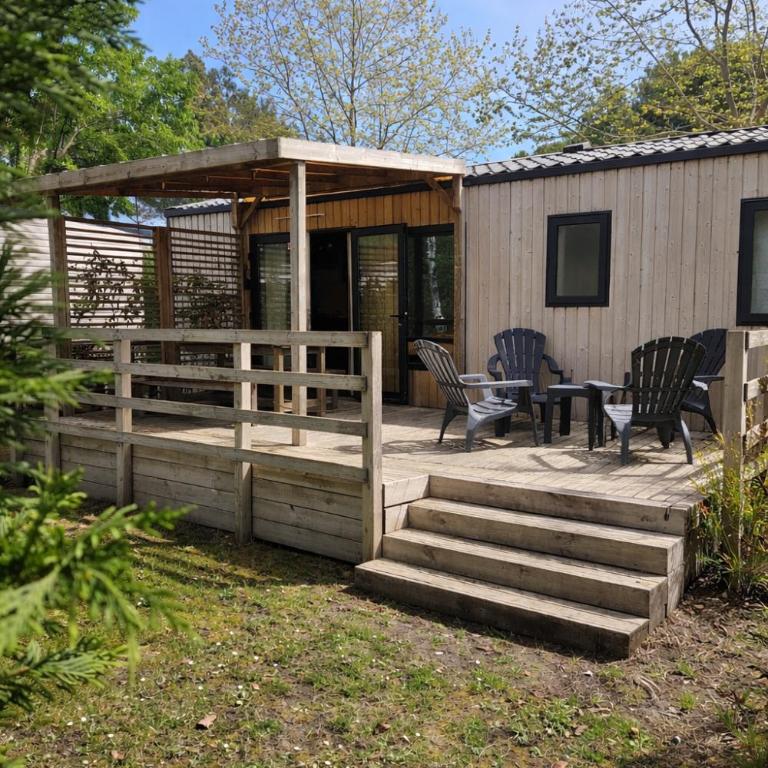 Mobil-Home tout confort climatisé 6p Camping Mayotte Vacances accès direct Lac de Biscarosse - Mobile Home - 1
