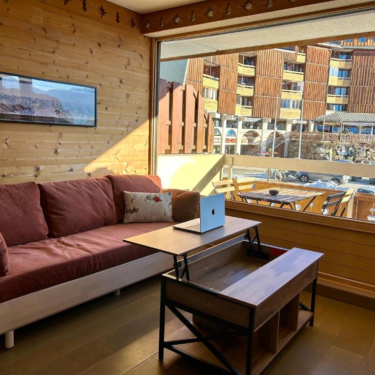 Appartement cosy 4 pers à 50 m des pistes - Balcon - Studio - Vue sur Montagne - 1