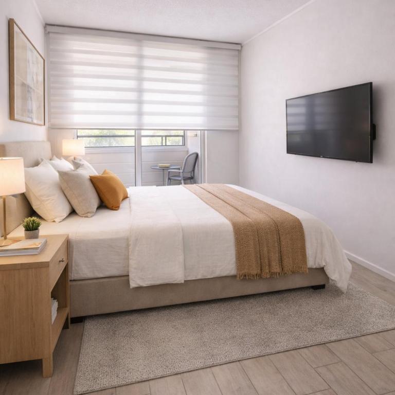 Moderno departamento 2D ,con estacionamiento, excelente ubicación, a una cuadra de el metro - Apartamento de 2 dormitorios - 7