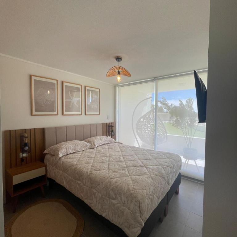 Costa Algarrobo Departamento con piscina y vista al mar - Apartamento de 3 dormitorios - 14