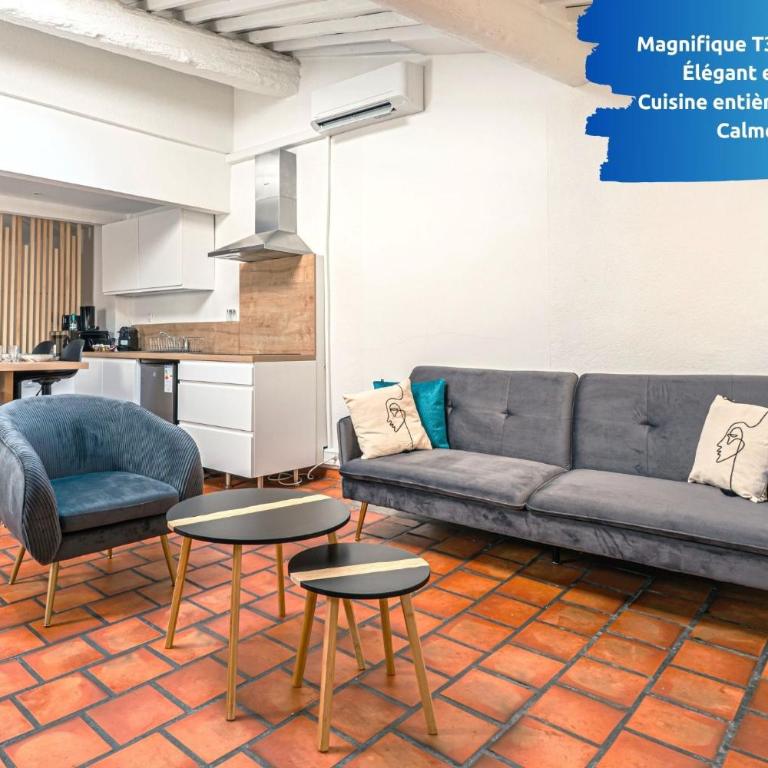 Bon Pasteur - Duplex de charme - Centre Aix - Clim - WiFi - Apartamento de 2 dormitorios - 1