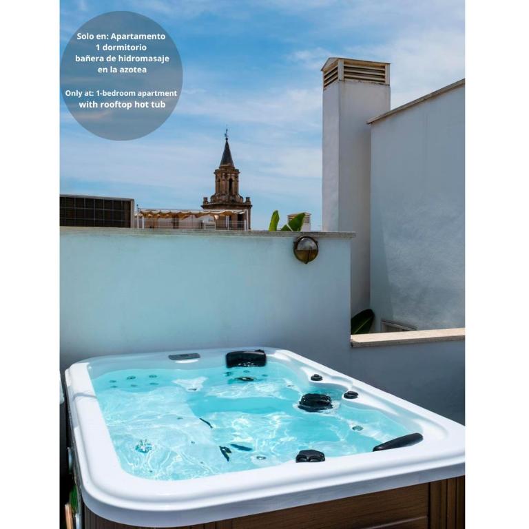 R26 Suites Sevilla - Apartamento de 1 dormitorio con bañera de hidromasaje en la azotea - 15