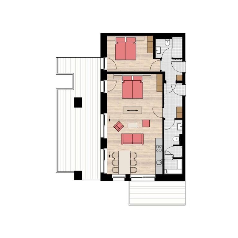 AlpenParks Hotel & Apartment Sonnleiten - Apartment mit 1 Schlafzimmer und Sauna - 16
