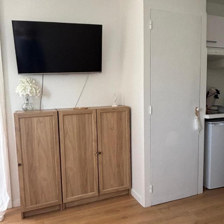 Studio front de mer avec acces privé à la plage et grande terrasse vue sur la mer - Apartment mit 1 Schlafzimmer - 4