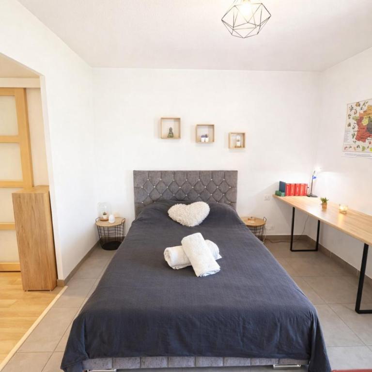 Le jardin d'Allori-Joli appartement T2 avec grande terrasse et parking proche centre ville Aix - Apartment mit 1 Schlafzimmer - 9