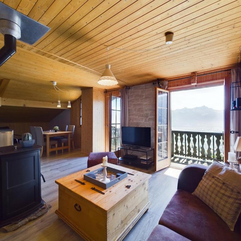 Appartement style chalet, 1 chambre, Torgon, Alpes Suisses - Apartment mit 2 Schlafzimmern - 1
