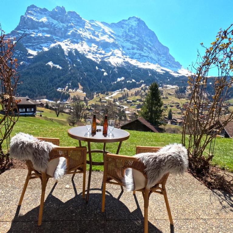 Hotel Cabana - Superior Doppelzimmer Enzian mit Blick auf den Eiger und Zugang zum Garten - 5