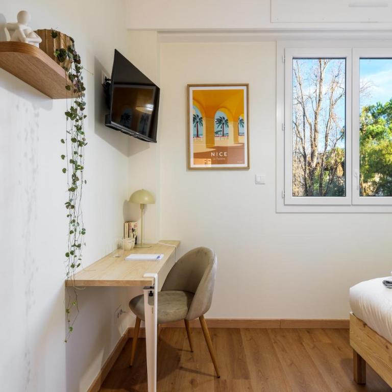 Charme niçois, 15min de la mer, 3 chambres, climatisation, terrasse - Appartement 3 Chambres - 24