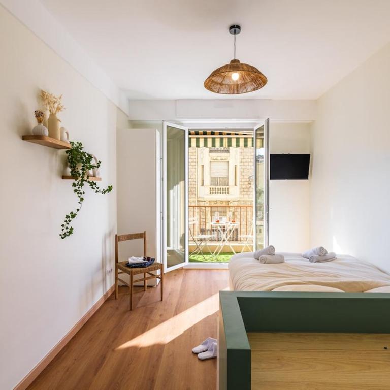 Charme niçois, 15min de la mer, 3 chambres, climatisation, terrasse - Appartement 3 Chambres - 16